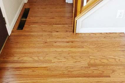 Cherry hill red oak floor after
