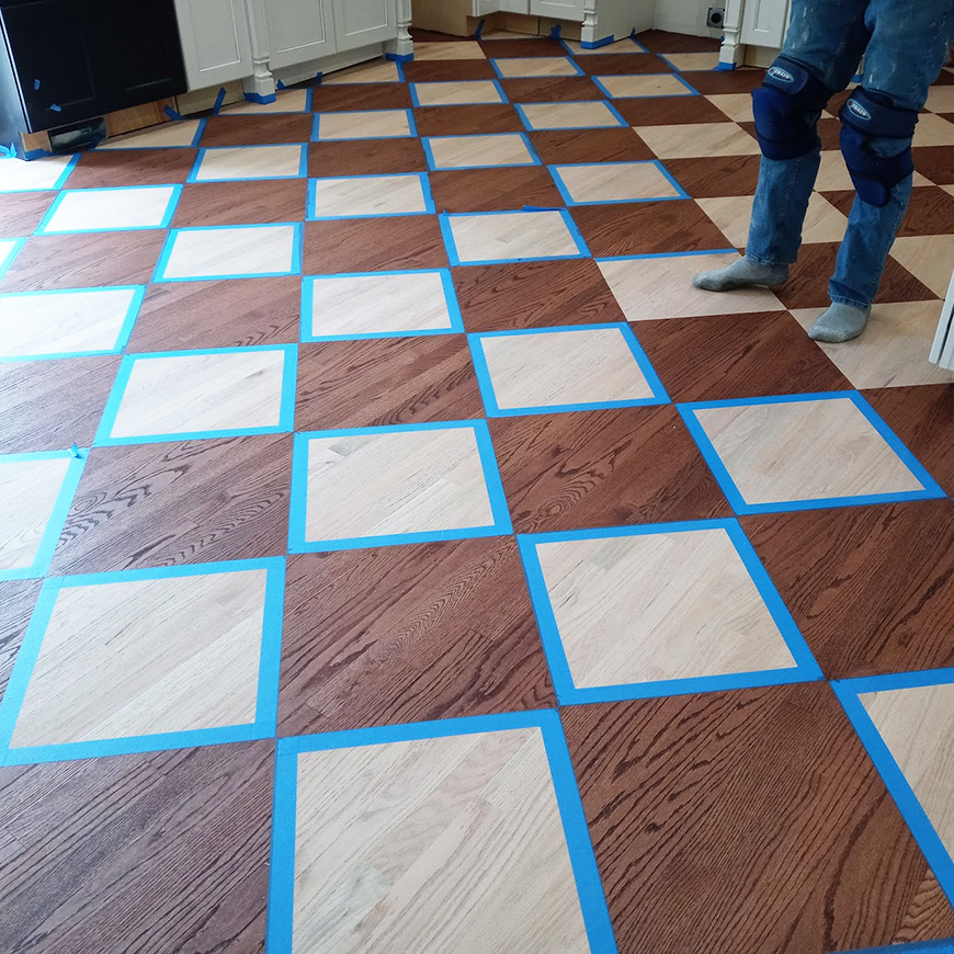 first color stain completed