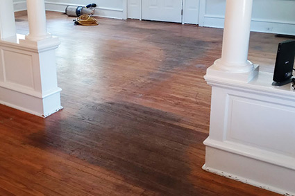 Haddonfield NJ oak floor before