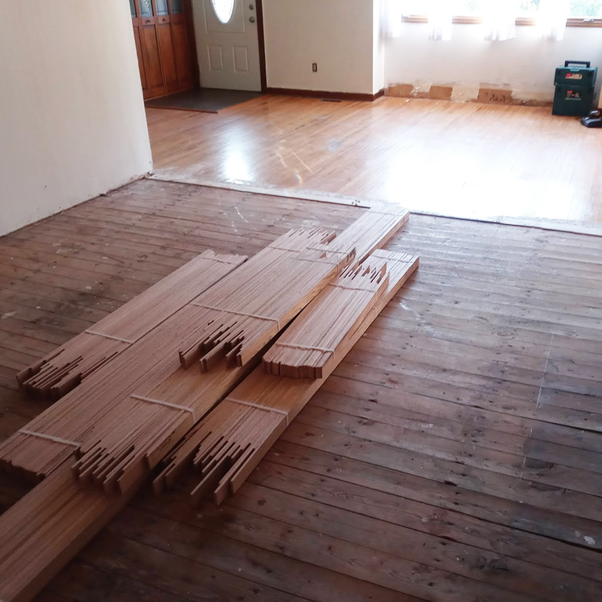 new red oak ready to install